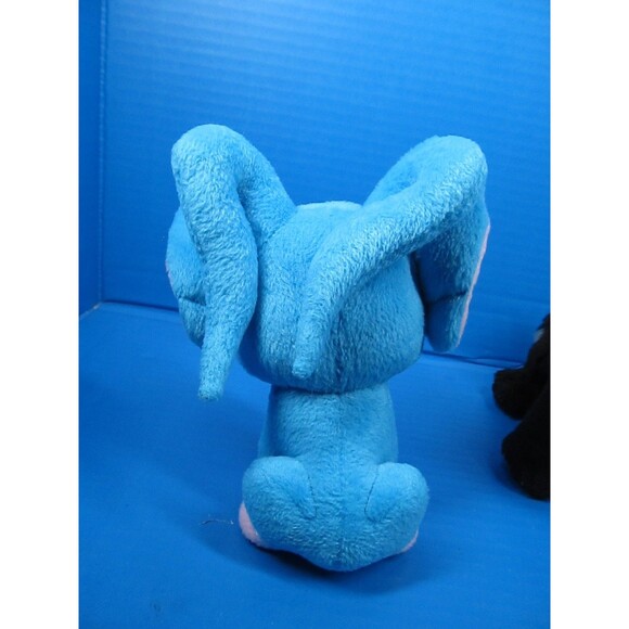 NEOPETS Lot of 2 Black Shadow Lupe Wolf 7" & Blue Acara 6" Stuffed Animal Plush - Picture 4 of 15